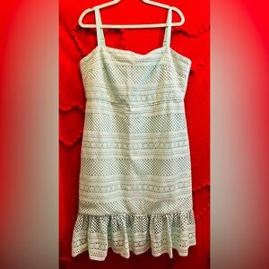 J. Crew Light Blue Lace Dress